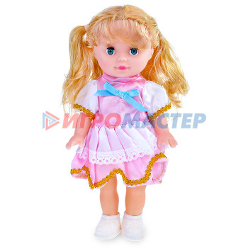 Куклы Кукла P8872-2-PVC &quot;Радочка&quot; в розовом платье с голубым бантиком, в пакете