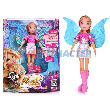Куклы аналоги Барби Шарнирная кукла &quot;Magic reveal&quot; Флора с крыльями 3 шт., 24 см
