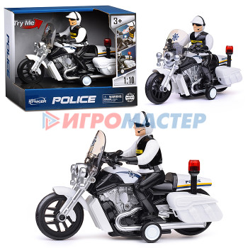Транспорт и спецтехника электрифицированные Мотоцикл WY430A &quot;Полицейский&quot; в коробке