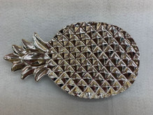 Подставка керамическая "GOLD Podarok", ананас, цвет серебро, 21,5*12см (упаковка индив. пленка)