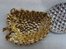 Подставка керамическая "GOLD Podarok", лоза, цвет серебро, 18*13см (упаковка индив. пленка)