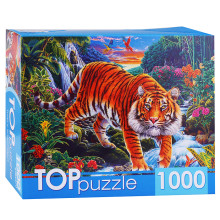 Пазлы 1000 TOPpuzzle &quot;Тигр у водопада&quot;