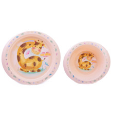Набор детской посуды Giraffix (2 тарелки )