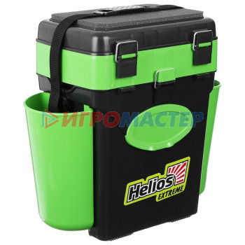 Ящик зимний Helios FishBox 10 л, цвет зелёный