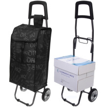 Тележка хозяйственная с сумкой (93*33*26см, колеса 14 см, грузоподъемность до 25 кг) черная SYD-007