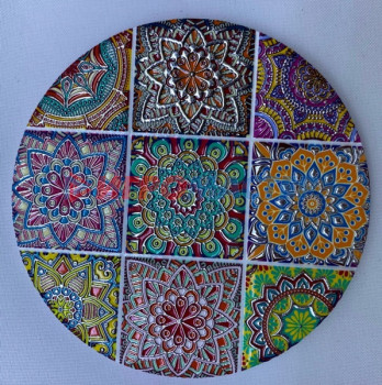 Подставки керамические Подставка керамическая 10,8 см "Мозаика" разноцветная