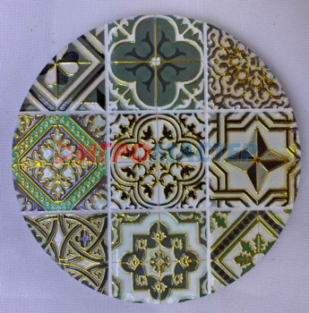 Подставки керамические Подставка керамическая 10,8 см "Мозаика" серая
