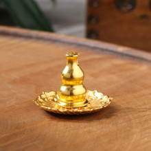 Подставка для благовоний палочек и спиралей "Цветок", 3,8 х 2,8 см, золотая