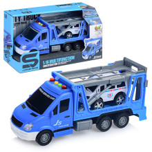 Машина JS142A &quot;Сервисная служба&quot; синий, на батарейках, в коробке