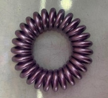 Резинки для волос силиконовые 3шт "ЕЖЕВИКА", цвет лиловый, d-3,8см (Подвес Единорог)