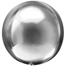 Шар фольгированный 60 см “Шар” (Серебро)