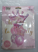 Набор шаров 5 шт "Princess", розовый