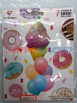 Надувные шары Набор шаров 7 шт "Sweets"