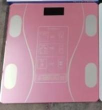 Весы напольные электронные "SMART - Style" 28*28*0,5 см, bluetooth (работает от 2хААА), Розовый