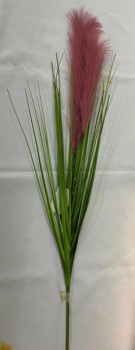 Искусственные цветы Искусственная трава для декора 90см розовая