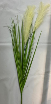 Искусственные цветы Искусственная трава для декора 90см белая
