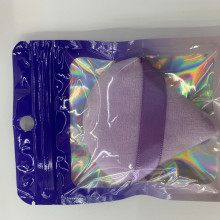 Пуховка-спонж для макияжа "ЭФФЕКТО", капля, цвет фиолетовый, 4*3см