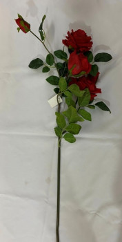 Искусственные цветы Цветок искусственный "Natur" 95см Роза красная