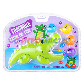 Игрушки для ванны, пластизоль Игрушка для ванны Y303 &quot;Крокодил&quot; на листе
