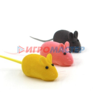 Dove, Ultra Doux, Fructis Игрушка - мышка для кошек "ЦЕПКИЕ ЛАПКИ", микс 3 цвета, 13см