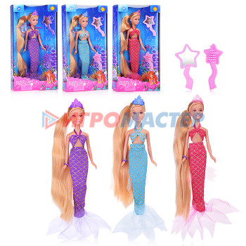 Куклы аналоги Барби Кукла 8236 &quot;Принцесса русалка&quot; с аксессуарами, в коробке
