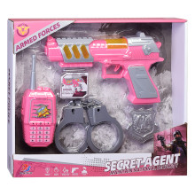 Набор полицейского 12G-2 &quot;Вооруженные силы&quot; розовый, в коробке