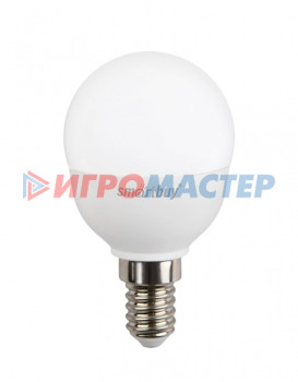 Светодиодные лампы Лампа светодиодная SmartBuy, 7Вт, шар G45, Е14, 220В, 550Лм, 4000К (100)*