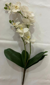 Искусственные цветы Цветок искусственный "Natur" 55см Орхидея белая
