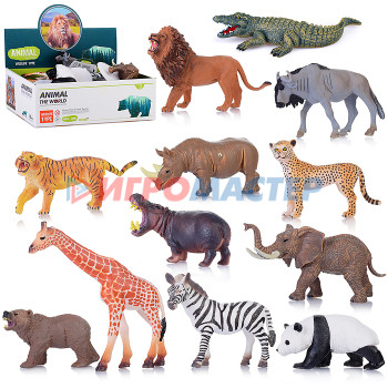 Наборы животных ПВХ Набор животных YX-Y488-4 &quot;Животные Африки&quot; в коробке