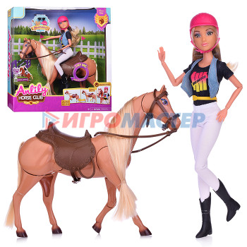 Куклы аналоги Барби Кукла с лошадкой 98008 &quot;Конный клуб&quot; в коробке