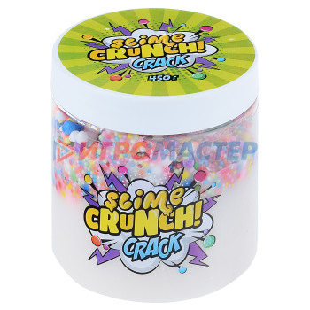 Лизуны, тянучки, ежики Игрушка Crunch-slime Crack с ароматом сливочной помадки 450г 