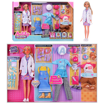 Куклы аналоги Барби Кукла 98028 &quot;Призвание&quot; с аксессуарами, в коробке