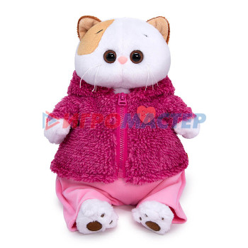 Мягкая игрушка Кошка Ли-Ли в теплом костюме с сердечком