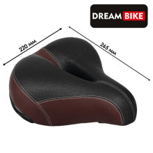Седло Dream Bike комфорт, цвет коричневый