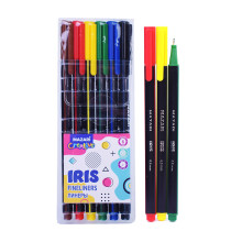 Набор линеров IRIS, 0.5 мм, трехгранный корпус, 6 цветов, ПВХ-упаковка