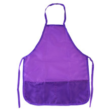 Фартук 39x49 см (S) водоотталкивающая ткань, 2 кармана, однотонный фиолетовый