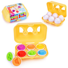 Развивающий набор BABY YOU сортер &quot;Фигуры - цвета&quot;, 6 яиц в лотке, ВОХ 17х12х7см.