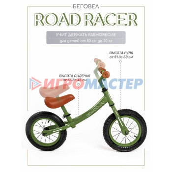 Беговел двухколёсный AmaroBaby Road Racer, цвет зелёный