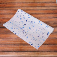 Коврик для кухонных ящиков в рулоне 45*125см "Краски" голубой