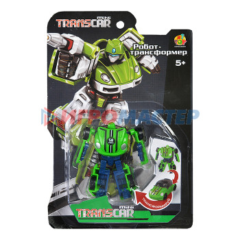 Трансформеры, роботы Transcar mini робот-трансформер, 8 см, блистер (в асс. 2 вида, желтый и зеленый)