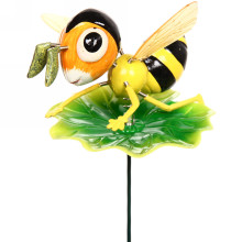 Фигура на спице "Пчелка на листочке" 13*40см
