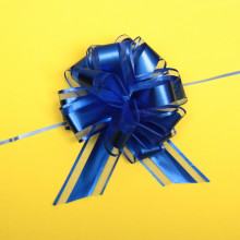 Бант для оформления подарка "Изыск" 5 см, d=17 см, Синий