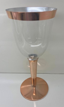 Стаканчики Бокал для вина 180мл "DOLCE VITA" в наборе 6шт розовое золото