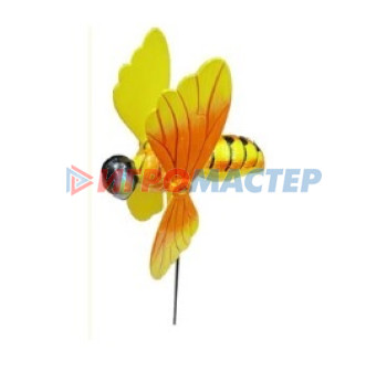 Фигуры на спице Фигура на спице "Чудо пчелка" 60 см (фигура 12*15 см) для отпугивания птиц, желтый