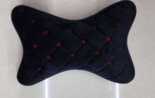 Подушка дорожная под голову JP-137, 27*17 см, цвет: чёрный-красный