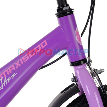 Велосипед 14'' Maxiscoo JAZZ Стандарт Плюс, цвет Фиолетовый Матовый