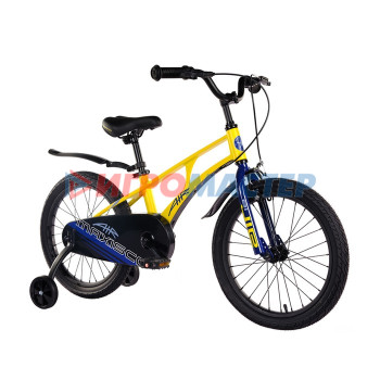 Велосипед 18'' Maxiscoo AIR Стандарт, цвет Желтый Матовый