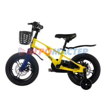 Велосипед 14'' Maxiscoo AIR Pro, цвет Желтый Матовый