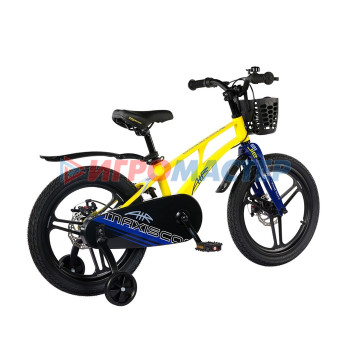 Велосипед 18'' Maxiscoo AIR Pro, цвет Желтый Матовый
