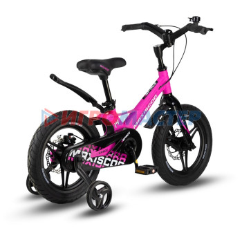 Велосипед 14'' Maxiscoo SPACE Deluxe Plus, цвет Ультра-розовый Матовый